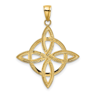 14K Large Celtic Eternity Knot Charm