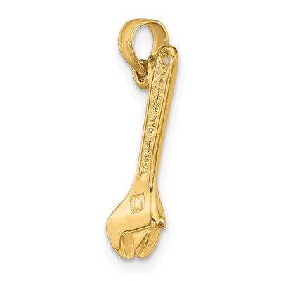 14K 3-D Adjustable Wrench Charm