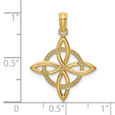 14K Small Celtic Eternity Knot Charm