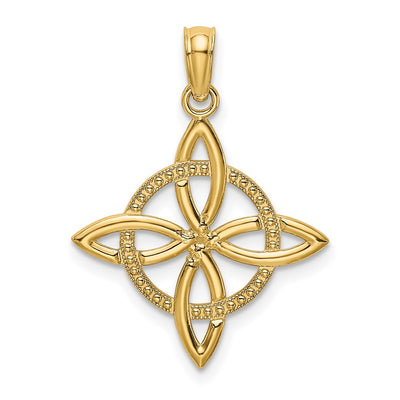 14K Small Celtic Eternity Knot Charm