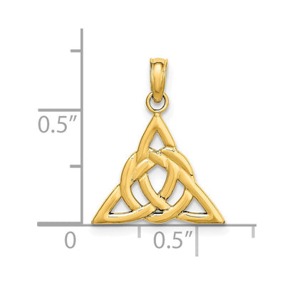 14K Small Celtic Trinity Knot Charm