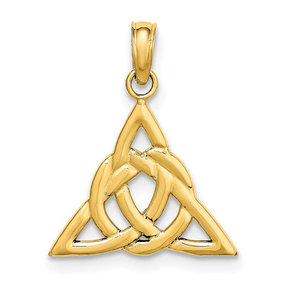 14K Small Celtic Trinity Knot Charm