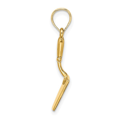 14K 3-D Concrete Tool Spatula Charm