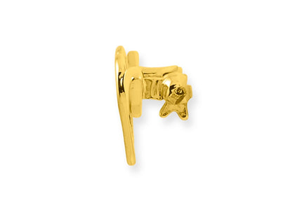 14k Yellow & Rhodium Jewelry Style K733 - Classique Jewelry Inc.