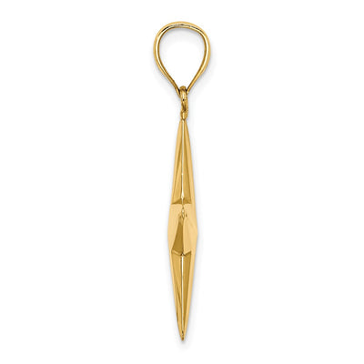 14K 3-D Nautical Star Charm