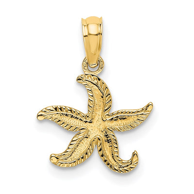 14K gold starfish charm