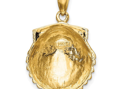 14K Scallop Shell Charm (Style K7394)