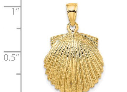 14K Scallop Shell Charm (Style K7394)