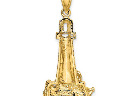 14K Lighthouse W/ Wave Charm (Style K7409)