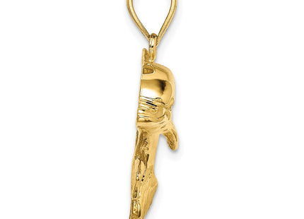 14K gold charm, alternate view