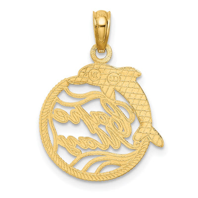 14K CAPE MAY w/ Dolphin Charm