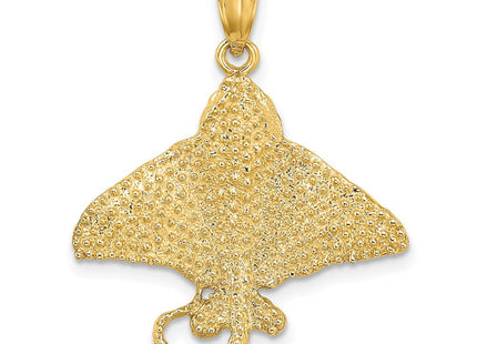 14K Textured Spotted Eagle Ray Charm (Style K7477)