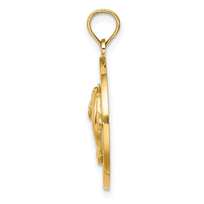 14K FLORIDA w/Dolphins Circle Charm