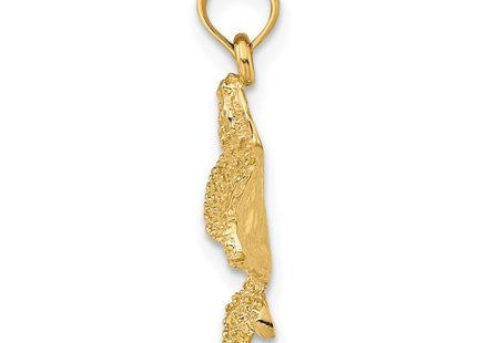 14K gold charm, alternate view