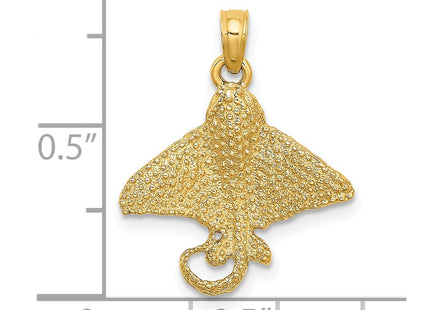 14K gold charm, another view