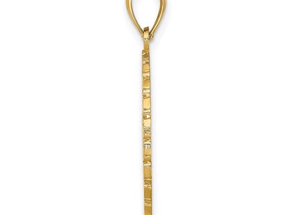 14K gold tree charm, alternate view