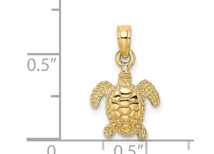 14K gold charm, another view