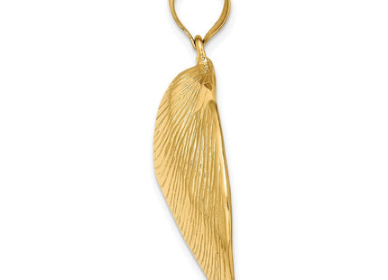14K Textured Clam Shell Charm (Style K7529)