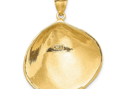 14K Textured Clam Shell Charm (Style K7529)