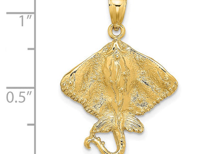 14K gold charm, another view