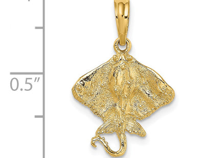 14K gold charm, another view