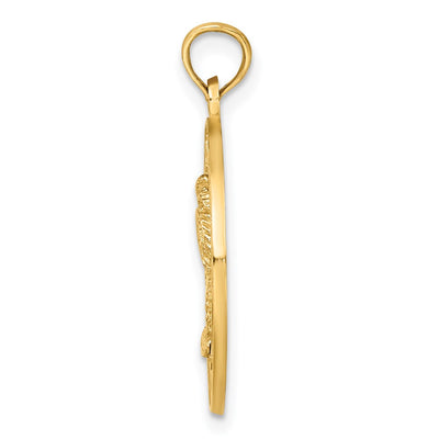 14K Charleston Palm Tree Charm, 25 x 19.6mm
