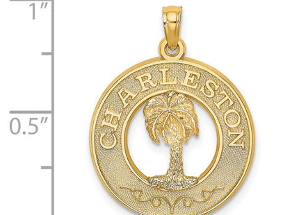 14K gold tree charm, another view