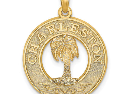14K gold tree charm