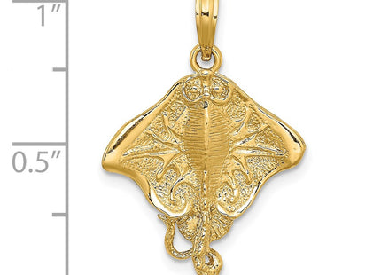 14K gold charm, another view