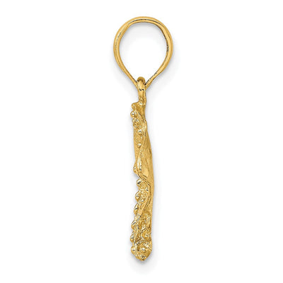 14K Stingray Charm, 21 x 14.45mm