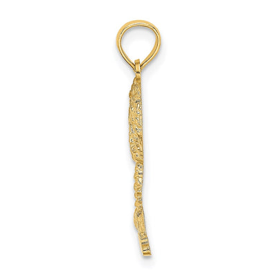 14K Bahamas Palm Tree Charm, 22.05 x 16.65mm