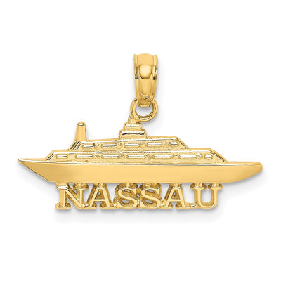 14K NASSAU Cruise Ship Charm