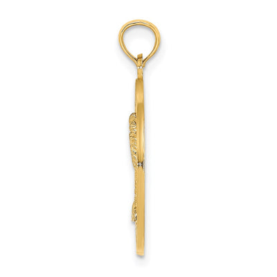 14K KEY WEST w/Palm Tree Circle Charm