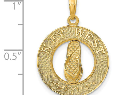 14k Yellow Gold Pendants Style K7608 - Classique Jewelry Inc.
