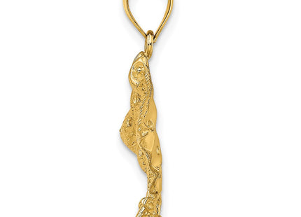 14K gold charm, alternate view