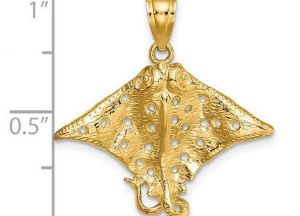 14K gold charm, another view