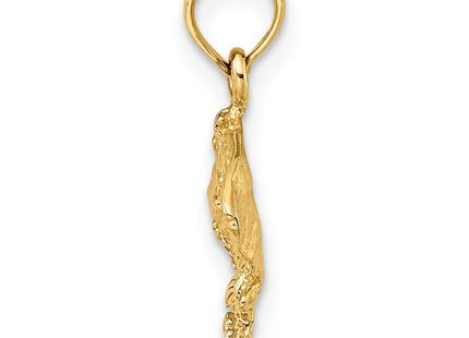 14K gold charm, alternate view
