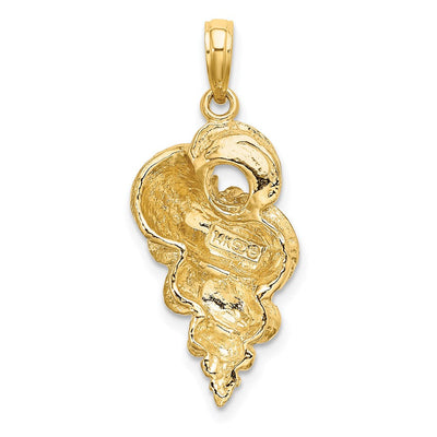14K Wentletrap Shell Charm, 28 x 13.05mm