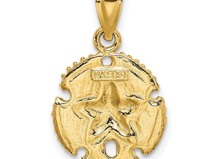 14K Starfish on Sand Dollar Charm (Style K7639)