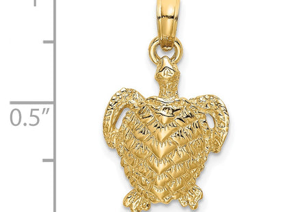14K gold charm, another view