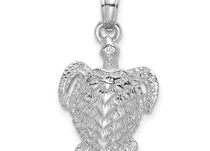 14K white gold charm