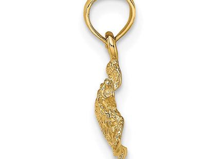 14K gold charm, alternate view