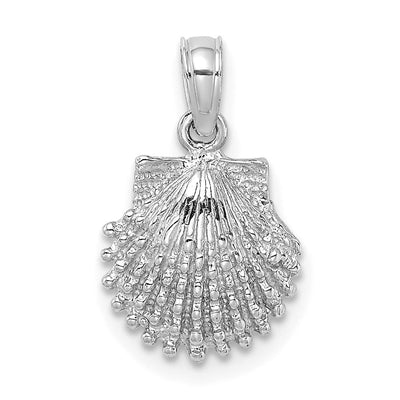 14K white gold charm