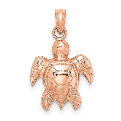 14K rose gold charm