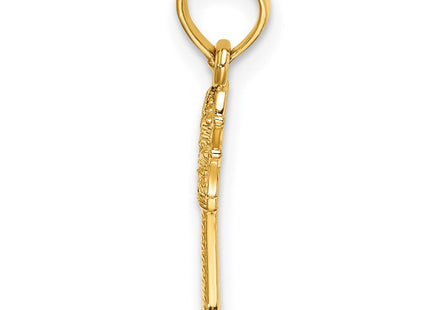 14K gold charm, alternate view