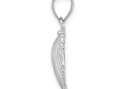 14K white gold charm, alternate view