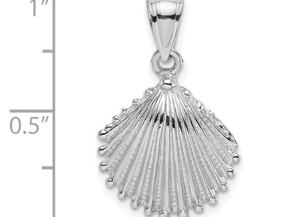 14K white gold charm, further view