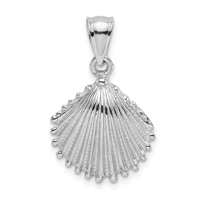 14K white gold charm