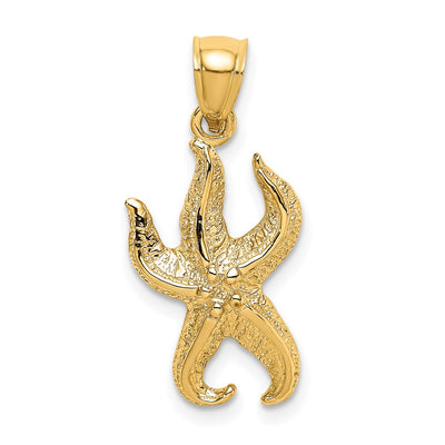 14K gold starfish charm