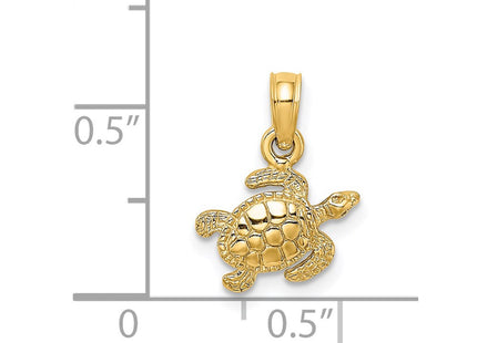 14K gold charm, another view
